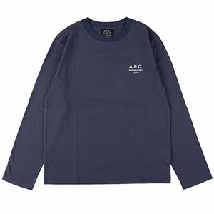 A.P.C.(アーペーセー) 刺繍入りポケット付長袖Tシャツ メンズ(POCKET