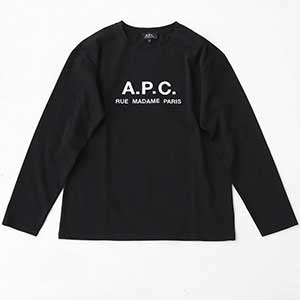 A.P.C.(アーペーセー) 刺繍入りポケット付長袖Tシャツ メンズ(POCKET