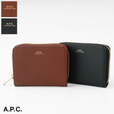 A.P.C.★関税込 Emmanuelle 折りたたみ財布 A.P.C.] アーペーセー Emmanuel コンパクトウォレット (Black