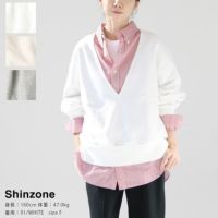 SHINZONE(シンゾーン) Vネックスウェットプルオーバー(21SMSCU13)