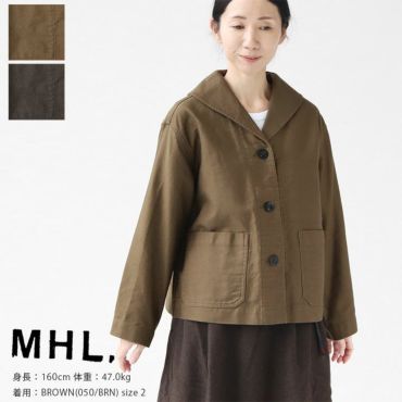 MHL.(エムエイチエル) ドライコットンモールスキン ブルゾン(595-1225502)