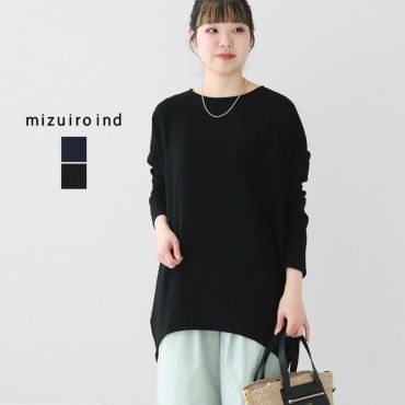 mizuiro ind(ミズイロインド) クルーネックフレアT(2-210059)の