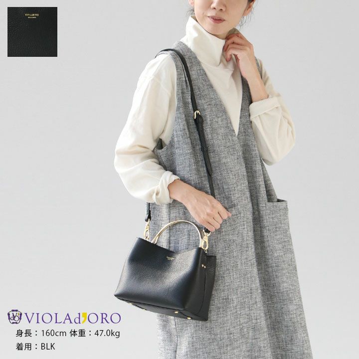 VIOLAd'ORO(ヴィオラドーロ) ADRIA 2WAYハンドバッグ(V-1227)の通販 ...