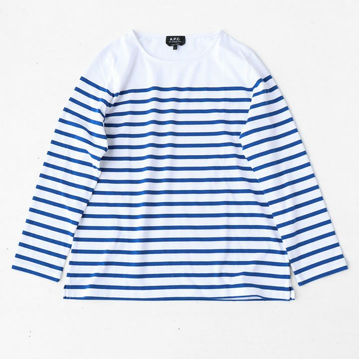 A.P.C.(アーペーセー) パネルボーダーカットソー(MARINIERE