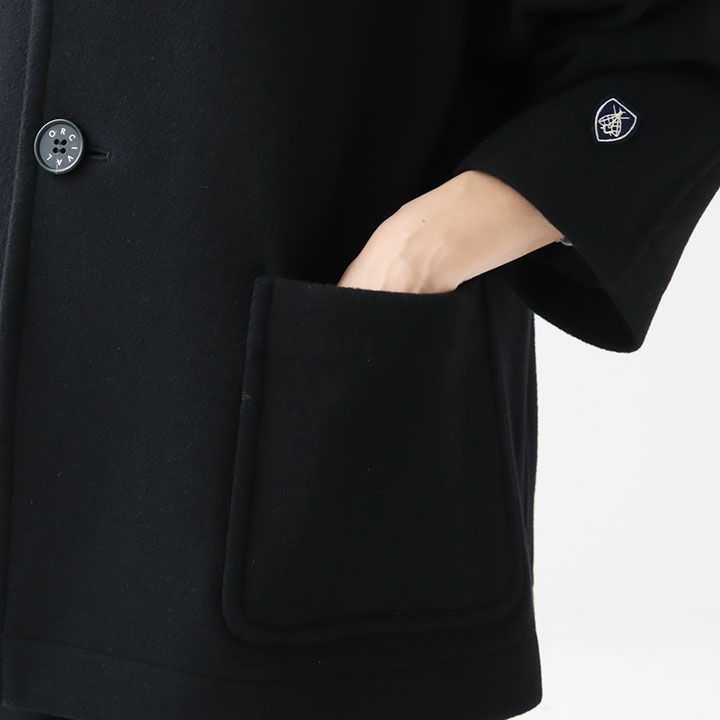 ORCIVAL(オーシバル) ウールライトモッサ フードショートコート(OR