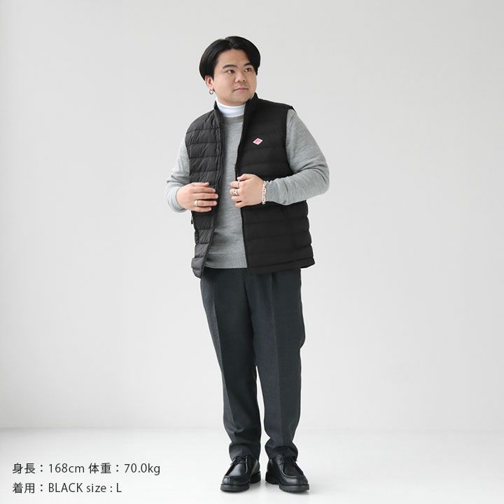 DANTON(ダントン) ナイロンタフタ ミドルダウン スタンドカラーダウン