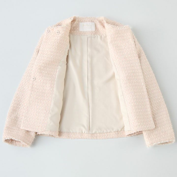 RiiiR♡ Ballsey ミックスヤーンツイード ノーカラージャケット □ミックスヤーンツイード ノーカラージャケット｜トゥモローランド