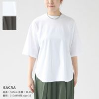SACRA(サクラ) EX.FINE COTTON Tシャツ(123144091)