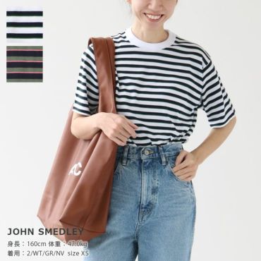 日本別注 ジョンスメドレー ターンバックリブ クルーネックニット S4624 楽天市場】ジョンスメドレー JOHN SMEDLEY【日本別注】30G