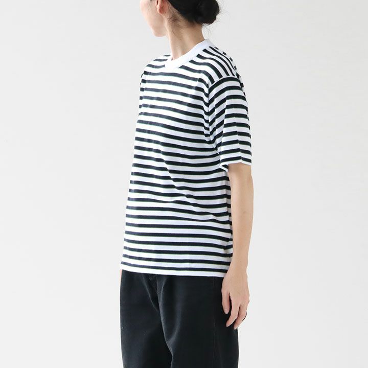 JOHN SMEDLEY(ジョン スメドレー) ユニセックス 30G 半袖 ボーダー