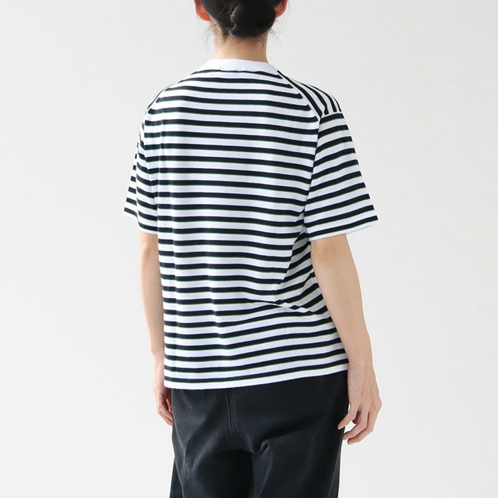 JOHN SMEDLEY(ジョン スメドレー) ユニセックス 30G 半袖 ボーダー