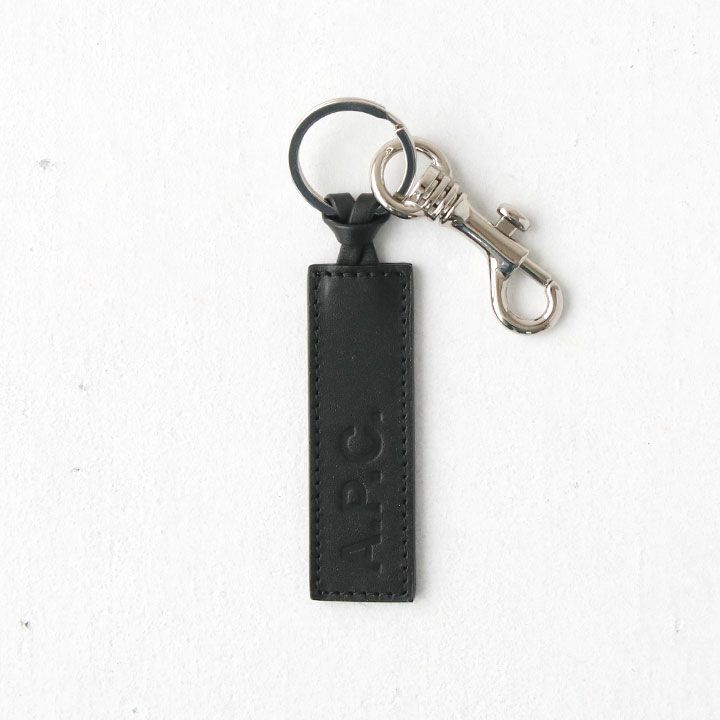 A.P.C. 黒 レザー キーリング A.P.C. / アーペーセー | A.P.C. キーリング - Black | 通販