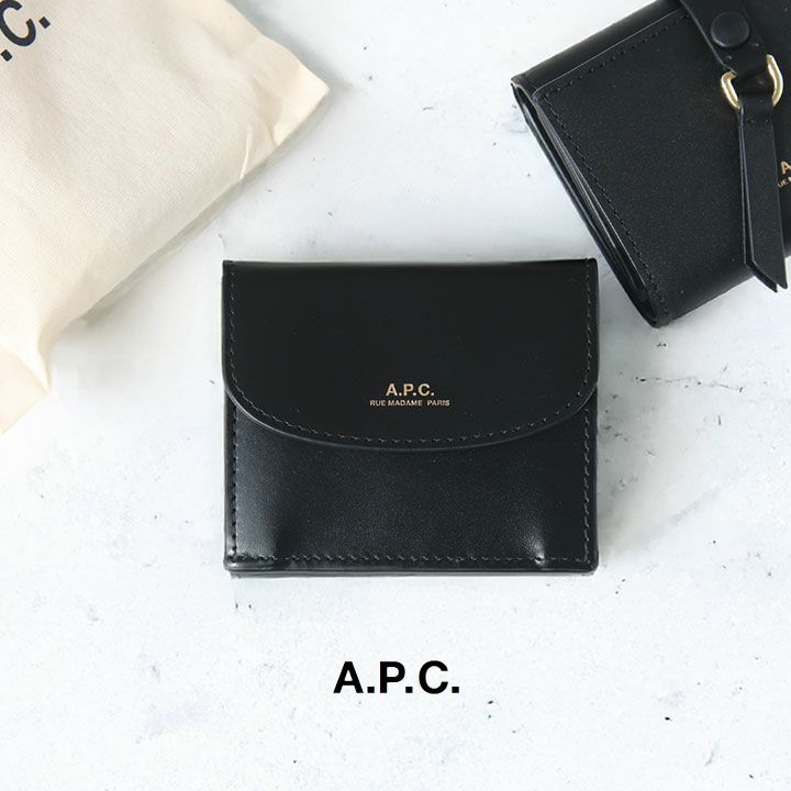 A.P.C◆PXBJQ-F63316 GENEVE Geneve コインウォレット Genève Trifold ウォレット｜レザーグッズ｜A.P.C.