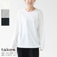 takes.(テイクス) Women's ロングスリーブTシャツ(21ATACU05)