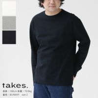 takes.(テイクス) Men's ロングスリーブTシャツ(21ATACU03)