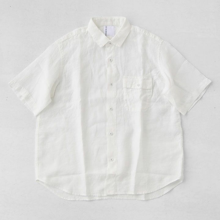 BRU NA BOINNE(ブルーナボイン) グランパリネンシャツ(4474A)の