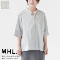 MHL.(エムエイチエル) COTTON GRAPH CHECK シャツ(595-3152504)