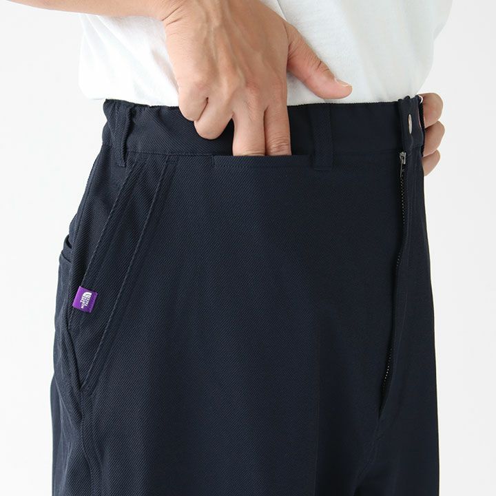 パープルレーベル 人気パンツ ブラック 30インチ ストレッチたツイルワイド THE NORTH FACE PURPLE LABEL(ザ・ノースフェイス パープル