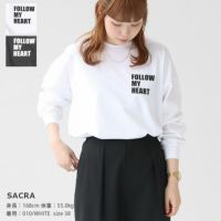 SACRA(サクラ) プレミアムコットン ロゴTシャツ(123543091)