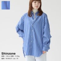 SHINZONE(シンゾーン) ストライプビッグシャツ(23AMSBL01)