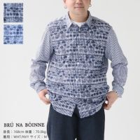 BRU NA BOINNE(ブルーナボイン) ストライプルーラブーラシャツ(4528)