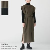 SACRA(サクラ) ハイカウント メルトンワンピース(123512041)