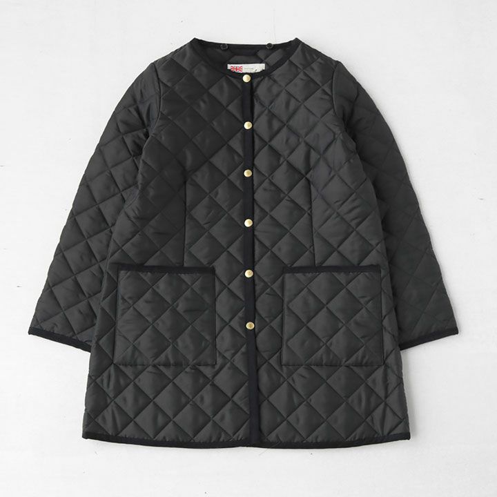 トラディショナルウェザーウェアARKLEYフードキルティングコート36ミドル ARKLEY LONG HOOD アークリー ロング フード｜ブラック｜ウィメンズ