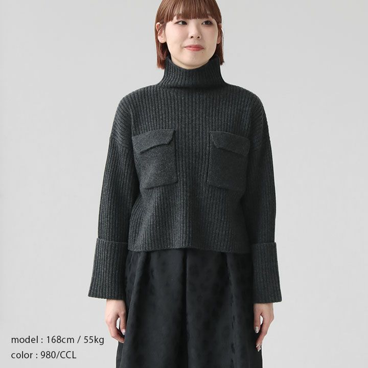 SACRA サクラ｜ボイル ラムウール リブプルオーバー 125631081の通販