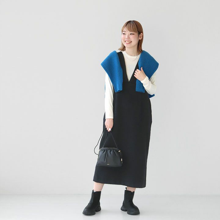 SACRA(サクラ) アルパカモヘヤ シャギージャンパースカート(123609041