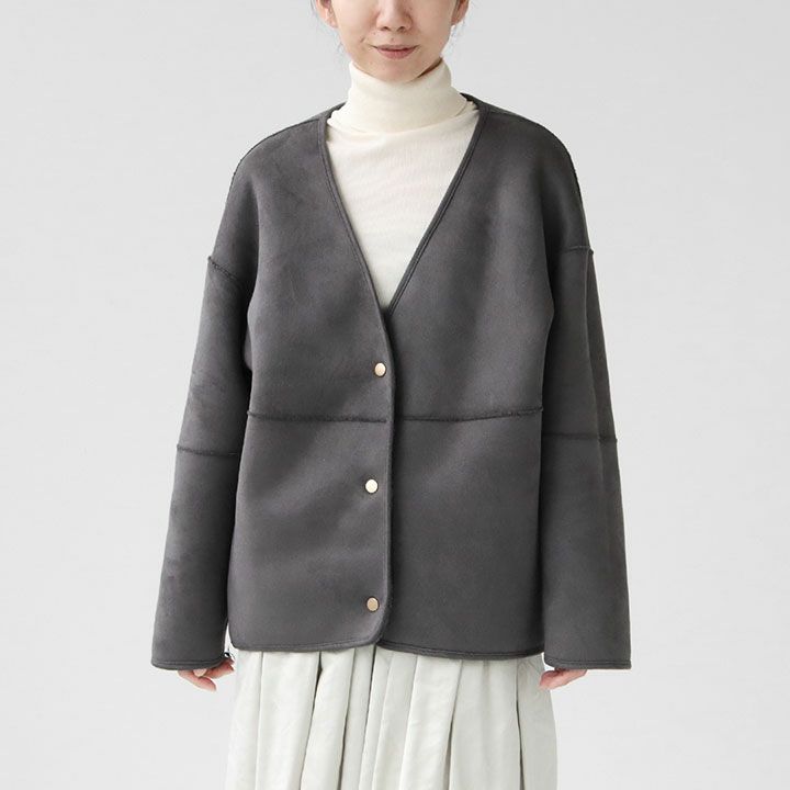 MICA & DEAL(マイカ＆ディール) リバーシブルショートボアコート