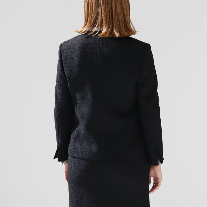 新品　Ballsey グラニーツイード Vカラージャケット　ネイビー　36 新品 Ballsey グラニーツイード Vカラージャケット ネイビー 36