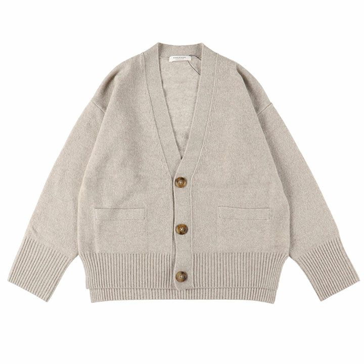 MACPHEE(マカフィー) NZ LAMB 9G Vネックカーディガン(12-02-44-02204