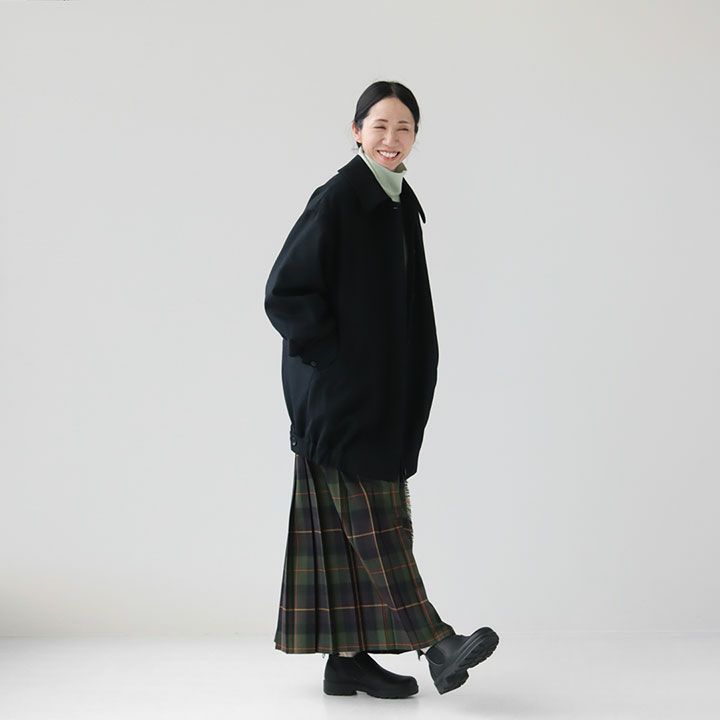 mizuiro ind(ミズイロインド) ウールハリントンジャケット(3-270025)の