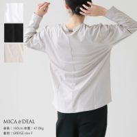 MICA & DEAL(マイカ＆ディール) バックプレートベーシックロングTシャツ(0124109006)