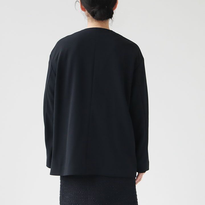 Ballsey(ボールジィ) ジョーゼットジャージー ノーカラージャケット(11