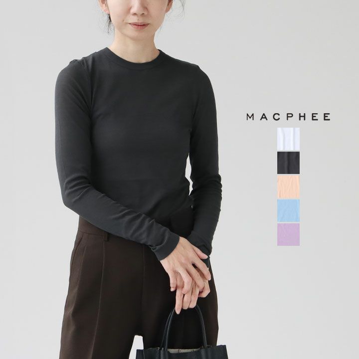 MACPHEE(マカフィー) シアージャージー クルーネックプルオーバー(12-03-31-03003)