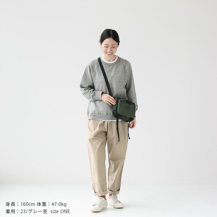 PRIT ラグランスリーブプルオーバー 春夏コーデ 40代 モデル160cm