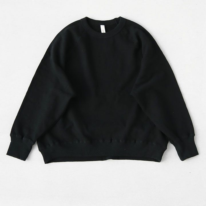 PRIT ラグランスリーブプルオーバー クロ