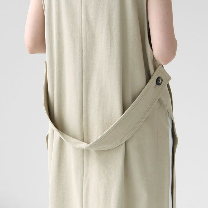 SACRA - サクラ 124105061 RUSTIC ｺｯﾄﾝﾂｲﾙ ﾛﾝｸﾞｼﾞﾚ 38 SACRA(サクラ) RUSTIC コットンツイル ロングジレ(124105061)の