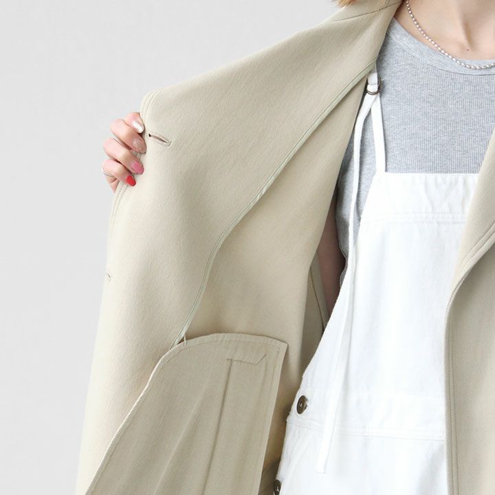 SACRA 69,300円 24S/S RUSTIC コットンツイルジレ SACRA(サクラ) RUSTIC コットンツイル ロングジレ(124105061)の通販