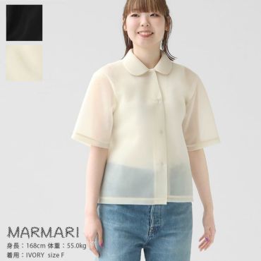 MARMARI(マルマリ) サテンチュニックシャツ(MBL-141)の通販｜NEWS(ニューズ)公式オンラインショップ