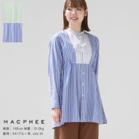 MACPHEE(マカフィー) パッチワークシャーティング チュニックシャツ(12-01-42-01207)