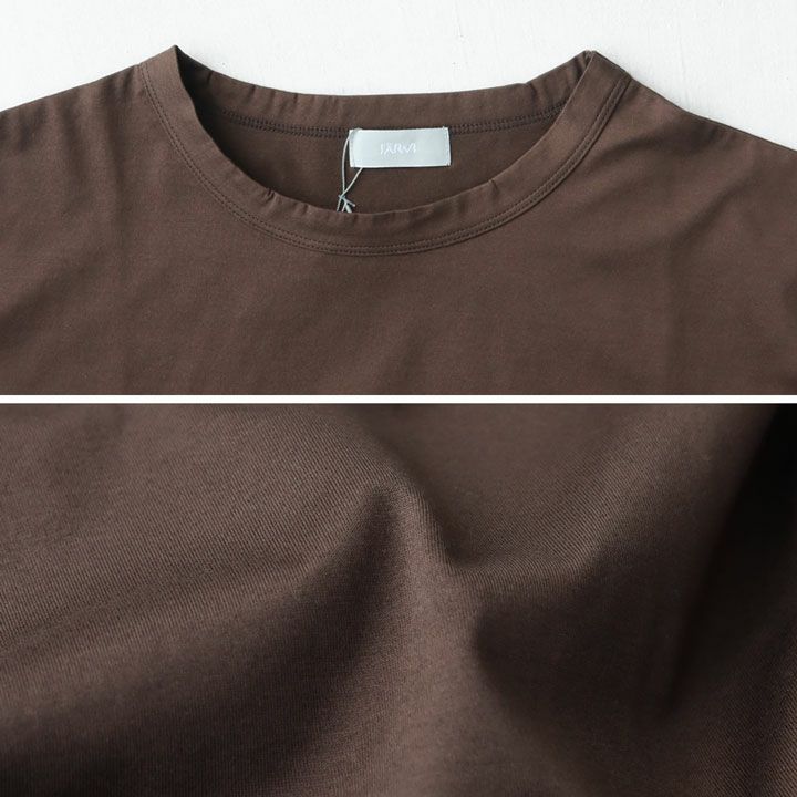 jarvi(ヤルヴィ) 60/2天竺 5分袖Tシャツ(JC23003)の通販｜NEWS