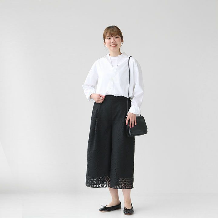 marmors(マルモア) レース ワンタック キュロットパンツ