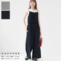 MACPHEE(マカフィー) コットンポリエステルサッカー ジャンプスーツ(12-06-42-06401)