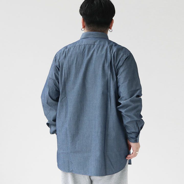 新品　ナナミカ　XLサイズ　レギュラカラー シャンブレーシャツ インディゴ nanamica Regular Collar Chambray Shirt Indigo 23SP-I（ナナミカ
