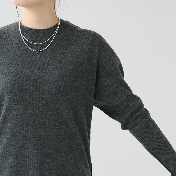 SACRA(サクラ) エクストラファインメリノ リブ JSY プルオーバー