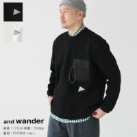 and wander(アンドワンダー) AIRLY WARM プルオーバー(5744284163)