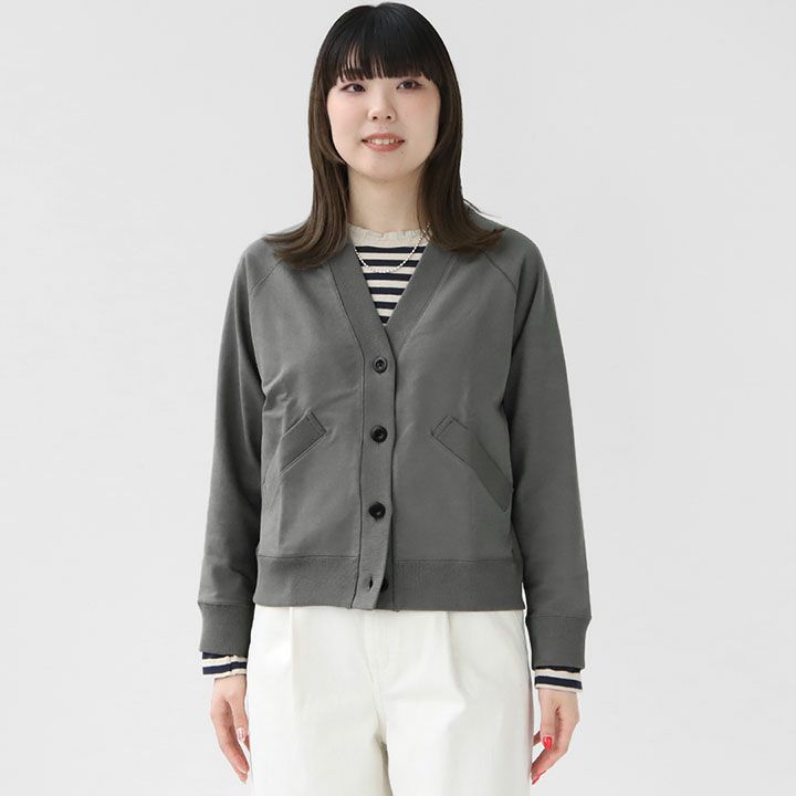 超美品☆MHL コットンカーディガンLサイズ 綿100％ カーディガン 春 レディース トップス 夏 秋 (S〜LL)12G