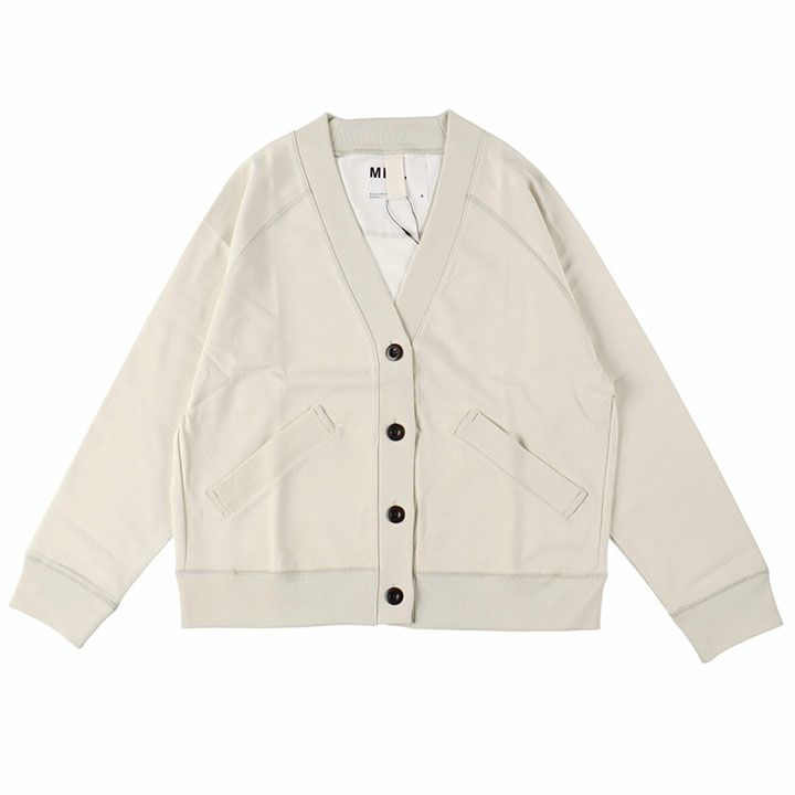 MHL.◆WORN COTTON ジャージカーディガン/2/コットン/GRY/595-4269512 MHL.(エムエイチエル) WORN COTTON ジャージカーディガン(595